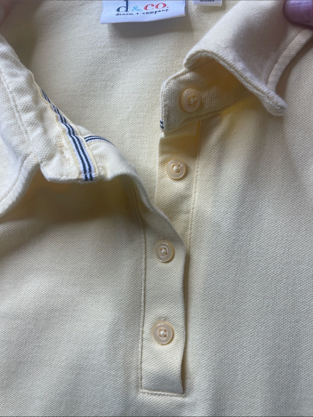 D&CO Yellow Polo Shirt Dress - Women's Casual Top SIZE XLARGE - Picture 9 of 10